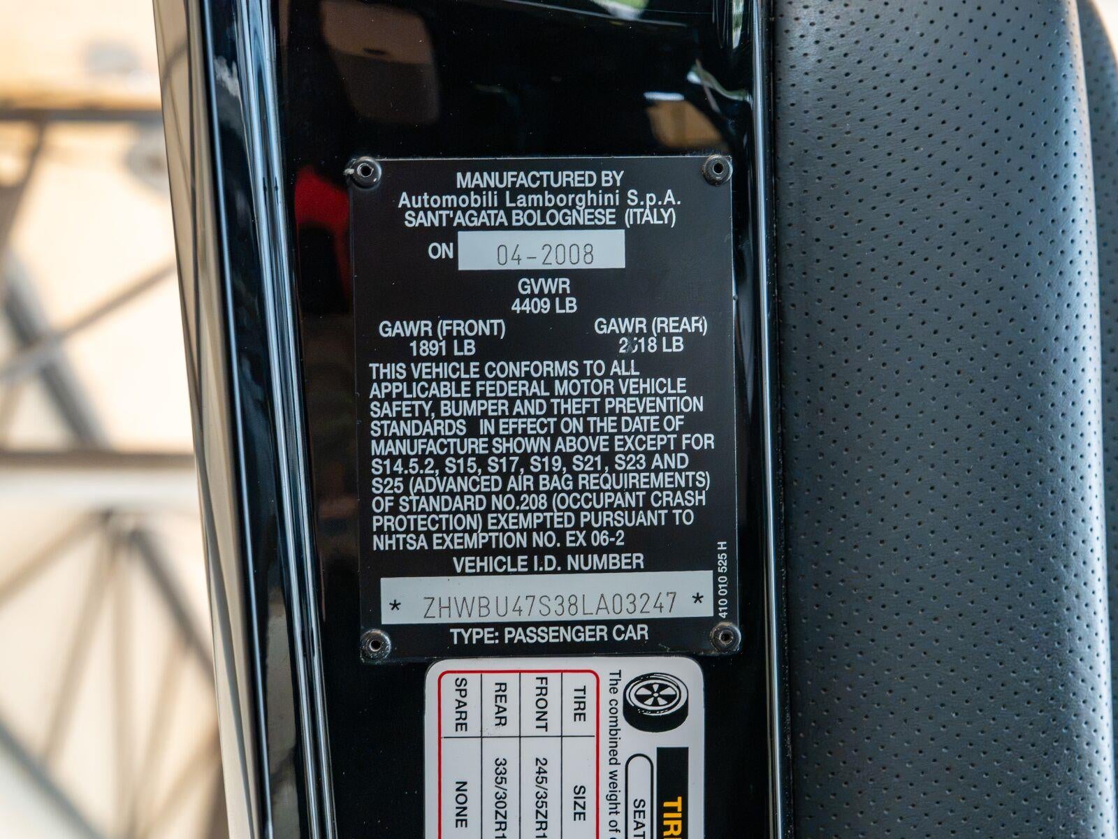 2008 Lamborghini Murcielago 2dr Roadster LP640